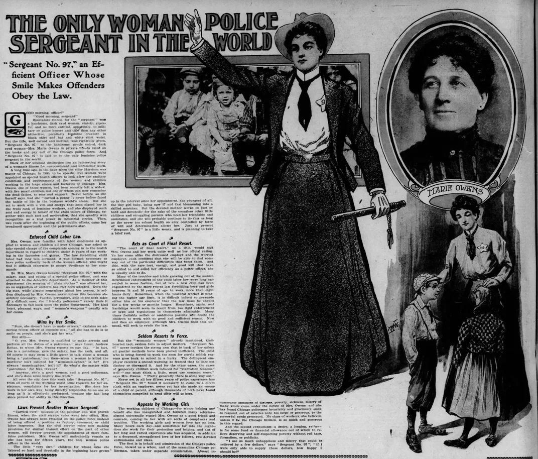 A 1904 Chicago Tribune article about Marie Connolly Owens