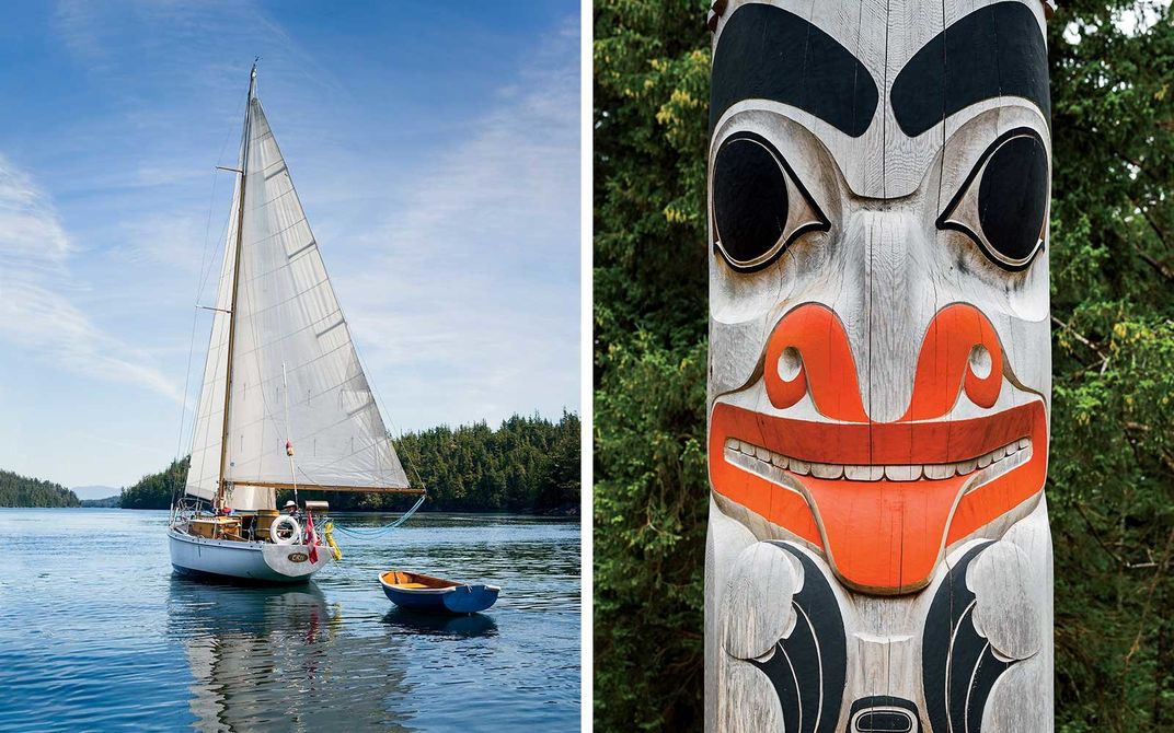 Sailing the waters off Vancouver