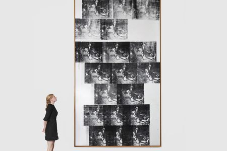 Andy Warhol&#39;s&nbsp;White Disaster (White Car Crash 19 Times)
