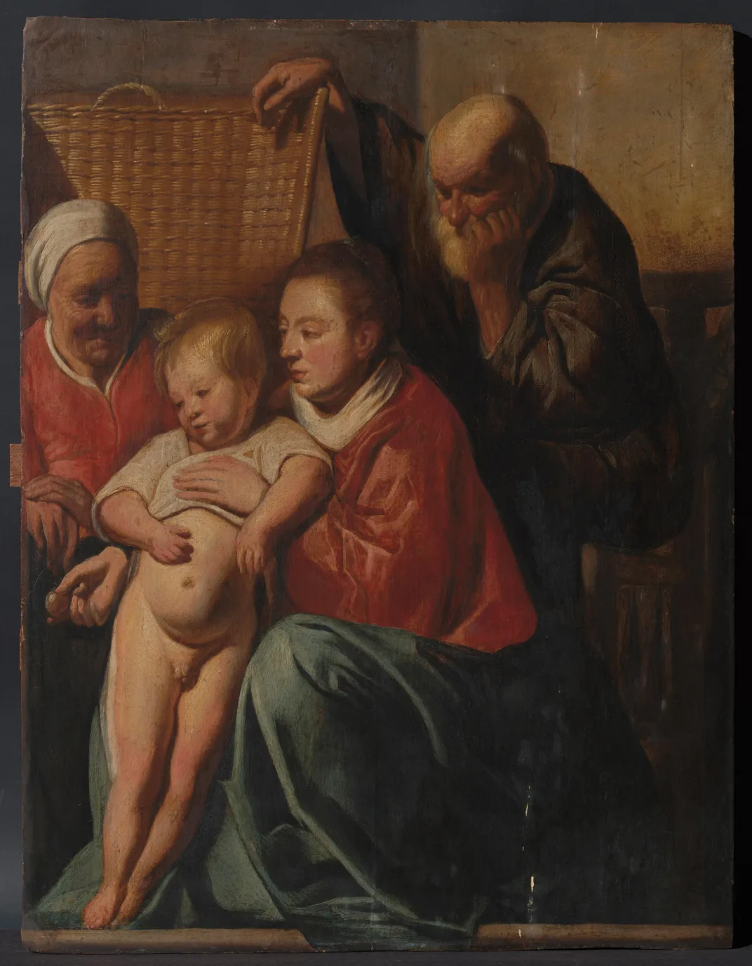 Brussels version of Jordaens' Holy Family