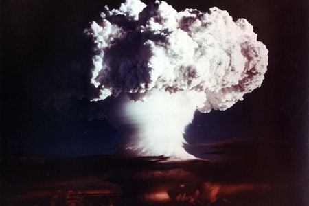 The Ivy Mike test, November 1, 1952.  "Mike" stood for "megaton."