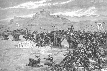 A Victorian era depiction of the Battle of Stirling Bridge, which took place on September 11, 1297