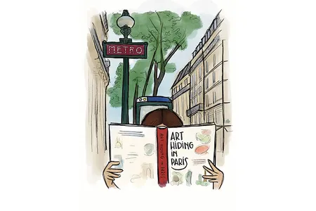 Art Hiding in Paris is an homage to the city&#39;s veiled masterpieces.