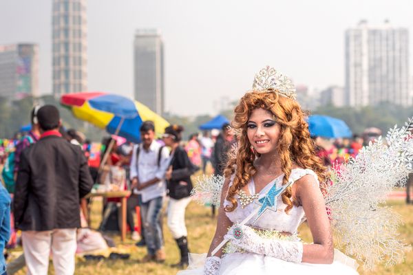 Kolkata city X-mas Festival at Brigade Parade Ground showing herself a fairy thumbnail
