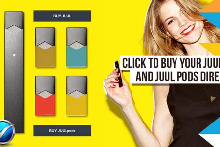 This advertisement from San Francisco-based electronic cigarette company JUUL calls back the tobacco advertisements from the mid-20th century.