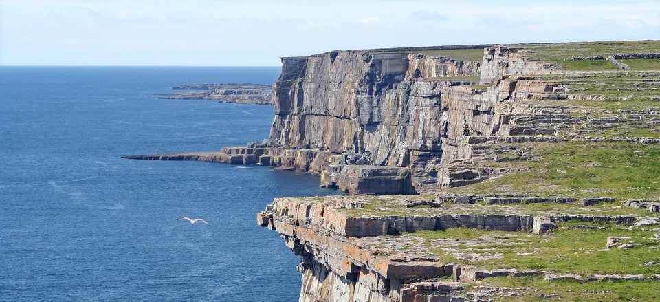  Dramatic 300 foot cliffs on the Atlantic coast, Inishmore 