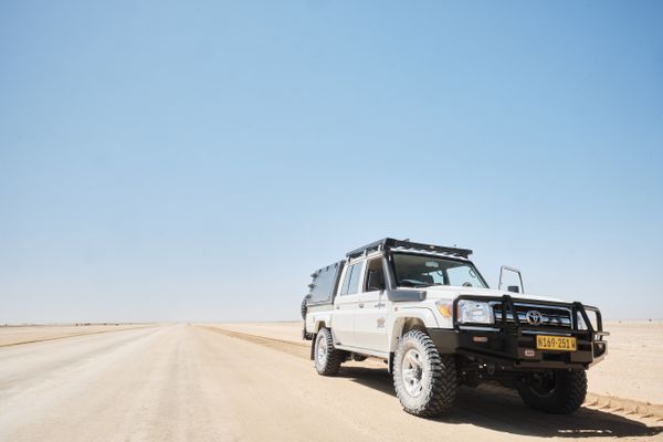 Land Cruiser at Namib desert. thumbnail