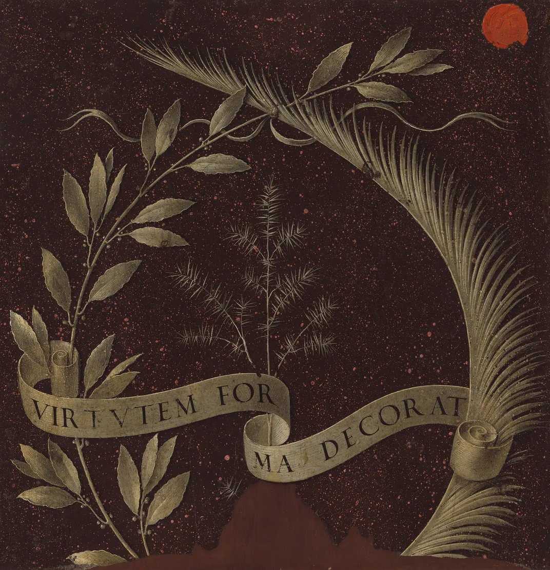 The back of Ginevra de' Benci