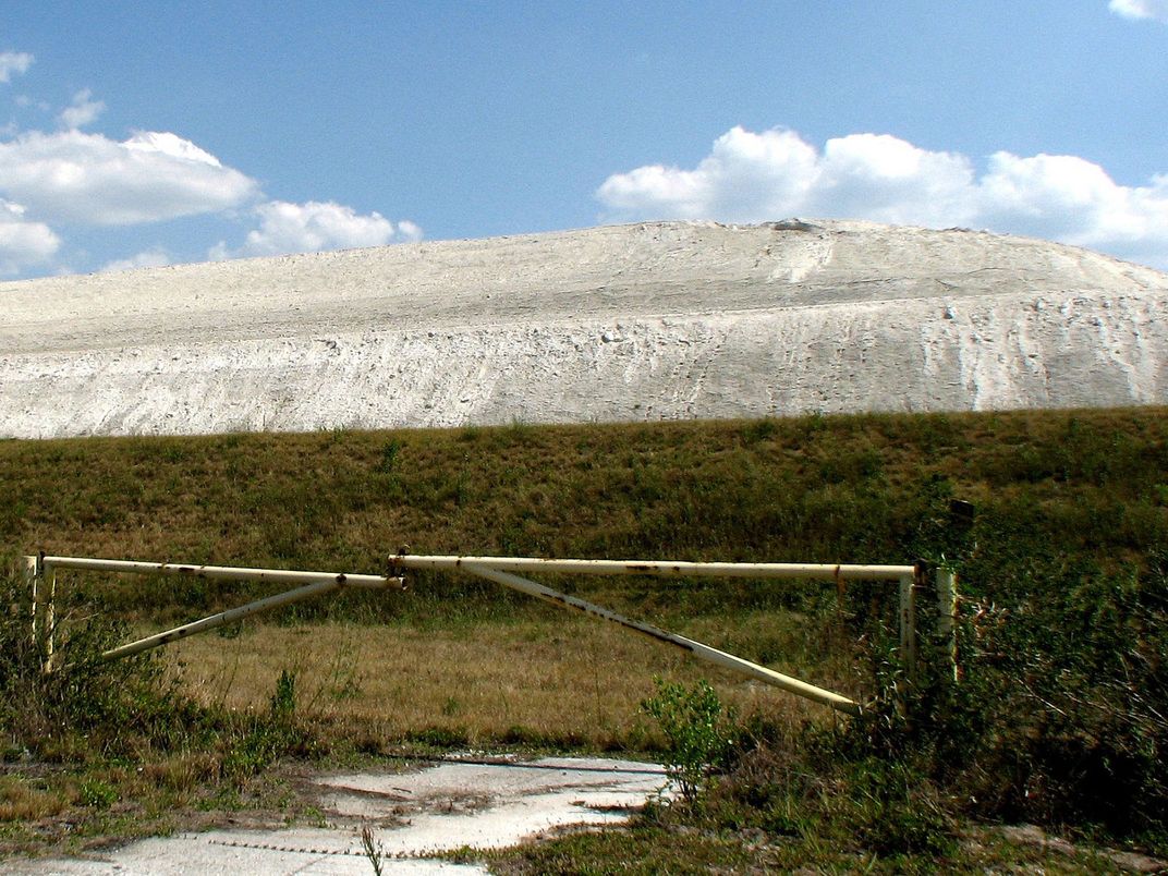 Waste Pile in Florida From Phosphorus Mining