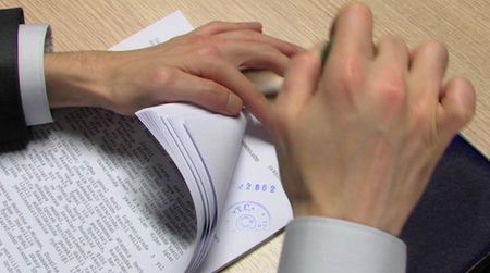 Still from Ali Kazma's "O.K.," 2010