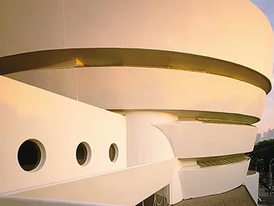 The Guggenheim was Wright's crowning achievement.  "The strange thing about the ramp—I always feel I am in a space-time continuum, because I see where I've been and where I'm going," says the director of the Frank Lloyd Wright Archives.