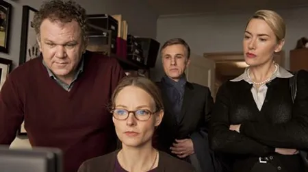 Left to right: John C. Reilly, Jodie Foster, Christoph Waltz and Kate Winslet in Roman Polanski's adaptation of Yazmina Reza's Carnage.