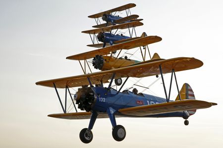 More Stearmans are flying today—about 1,000—than any other type of World War II trainer. Each one in the group appearing in the Arsenal of Democracy flyover is owned by an individual pilot, all living near Warrenton, Virginia.