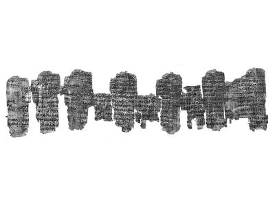 The Derveni Papyrus, named for the location where it was found, is believed to date to between 340 and 320 B.C.E.