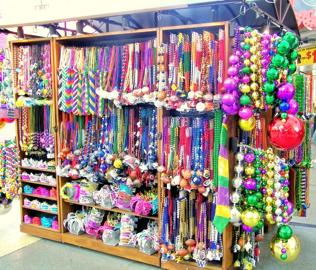Colorful bead vendor on Fremont Street in Las Vegas Smithsonian Photo