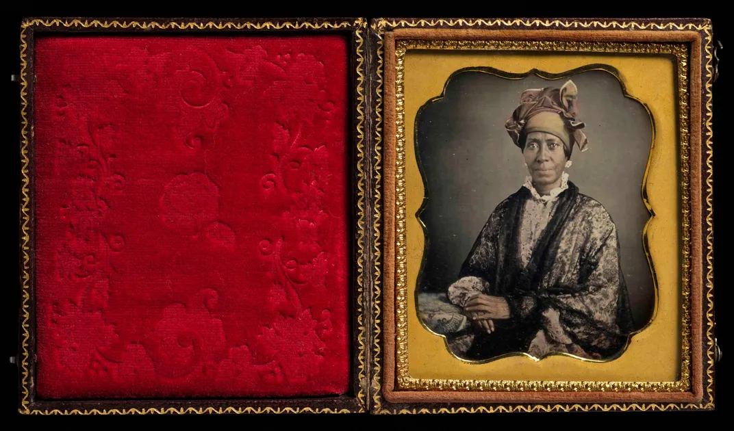 Woman Wearing a Tignon
