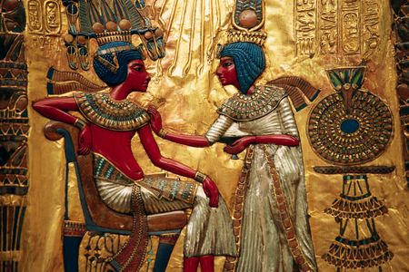 Detail from King Tut's throne