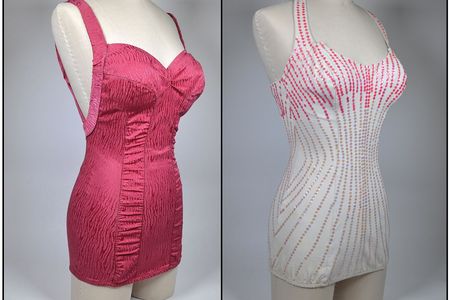 Two early Rose Marie Reid designs.