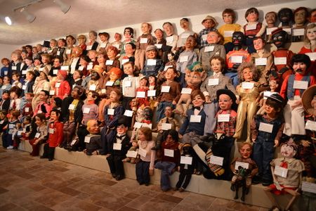 The Vent Haven Museum in Kentucky is home to nearly 1,000 dummies once belonging to ventriloquists from around the world. 
