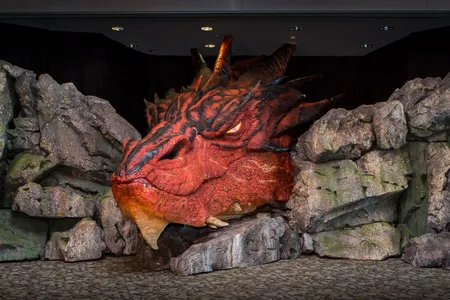 Smaug now resides at the Wellington airport. 