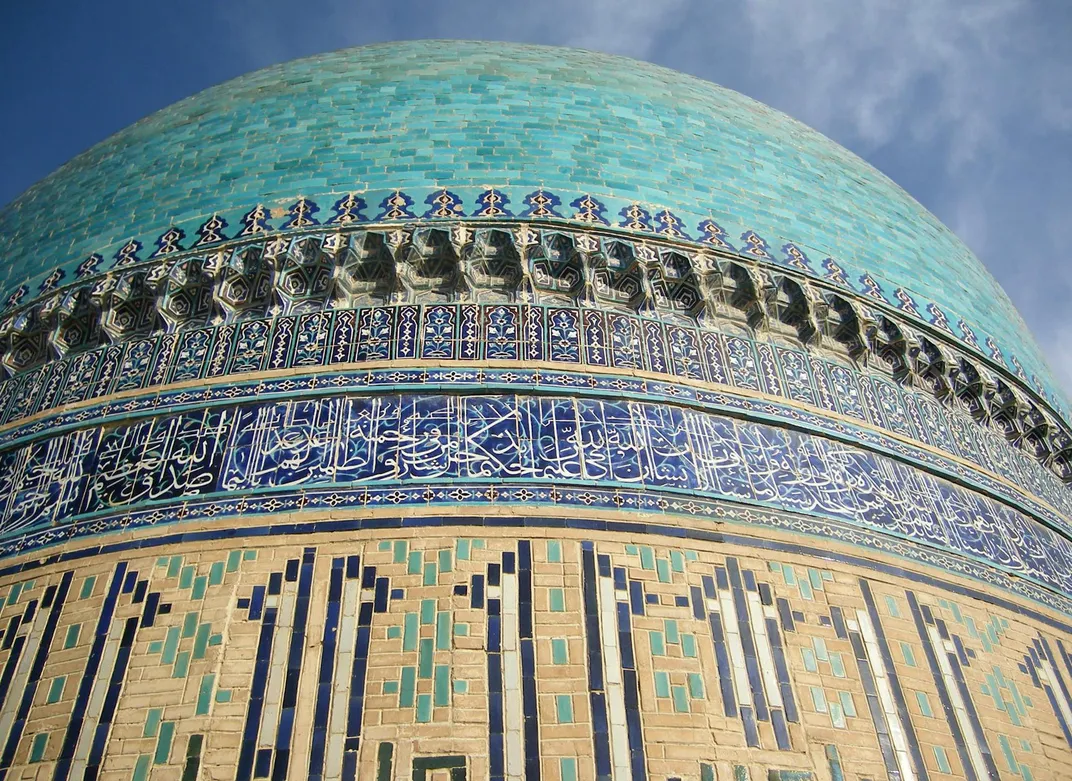 Cupola of Bibi Khanum Mosque, detail, Samarkand