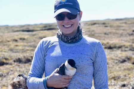 Dr. Autumn-Lynn Harrison, Smithsonian Migratory Bird Center. Credit: Mary Lewandowski, National Park Service. 

