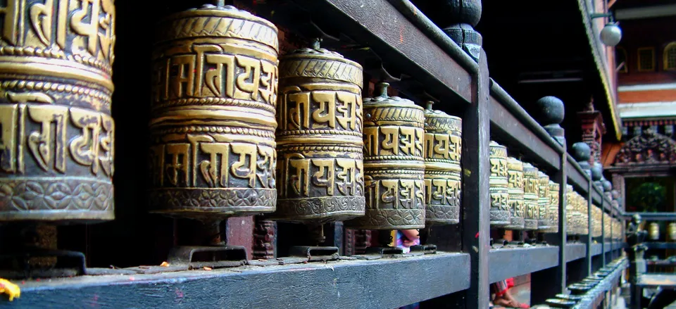  Prayer Wheels in Patan, Nepal 