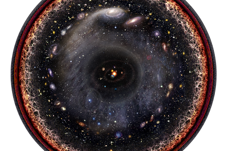 A logarithmic scale captures the whole universe