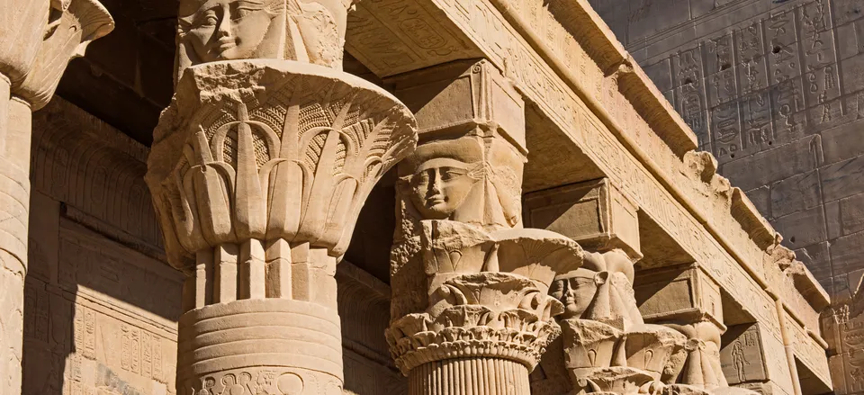  Architectural detail, Temple of Philae, near Aswan 