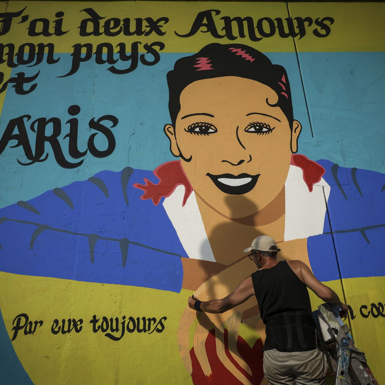 A Vibrant Mural Celebrating Josephine Baker's 'Two Loves'—'My