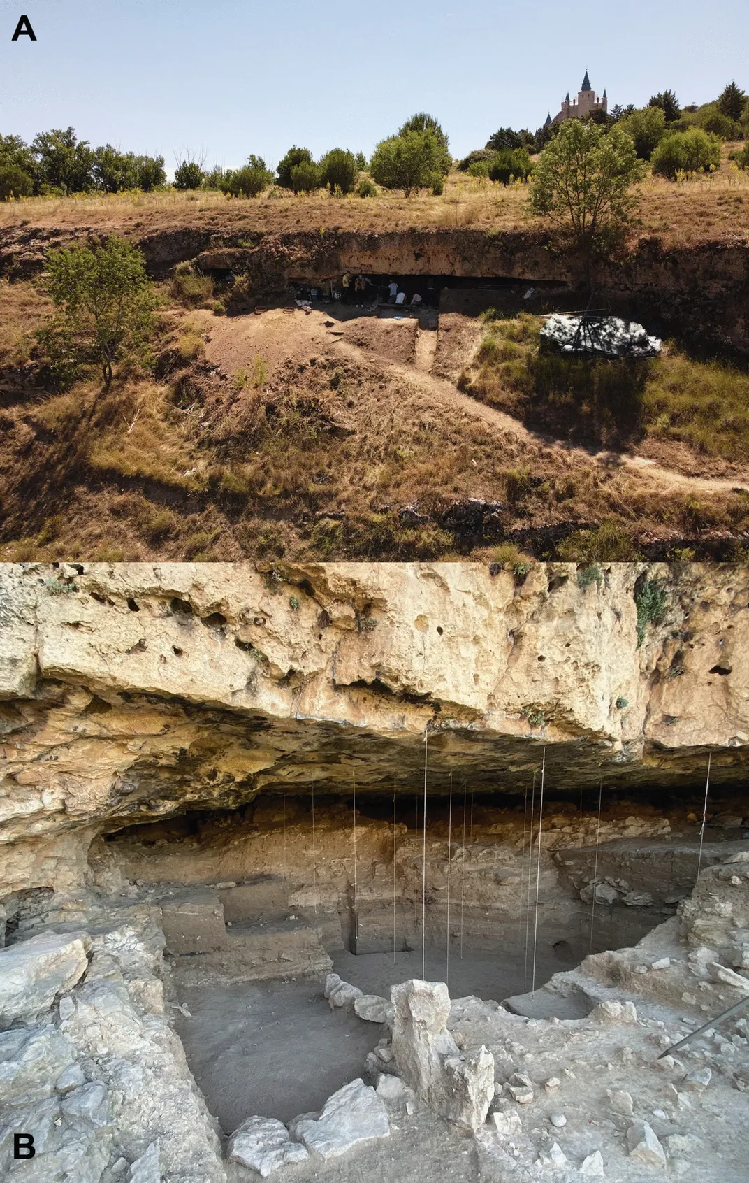 Archaeological dig site