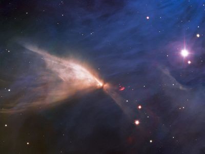 While the nebula can be observed in visible light (as seen in the image above), it gets its name from how brightly it also appears when viewed in infrared wavelengths of light.
&nbsp;