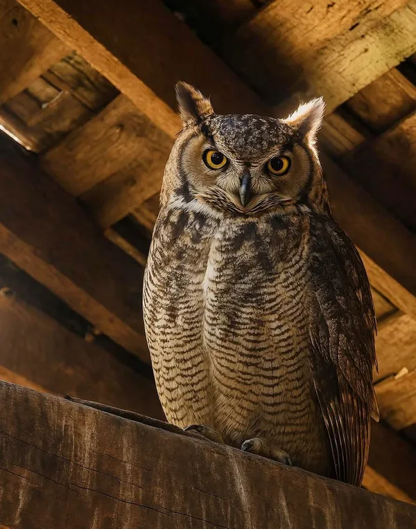 I see you - Great Horned Owl thumbnail