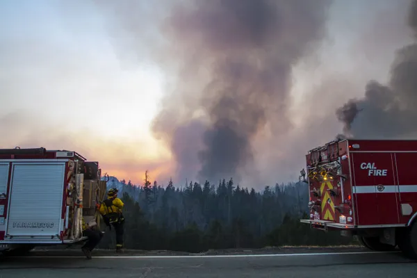 Firefighters Monitor the Caldor thumbnail