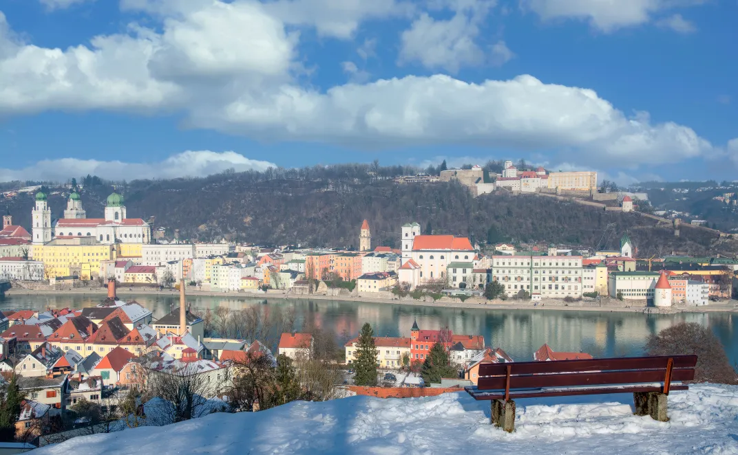 Passau landscape in winter