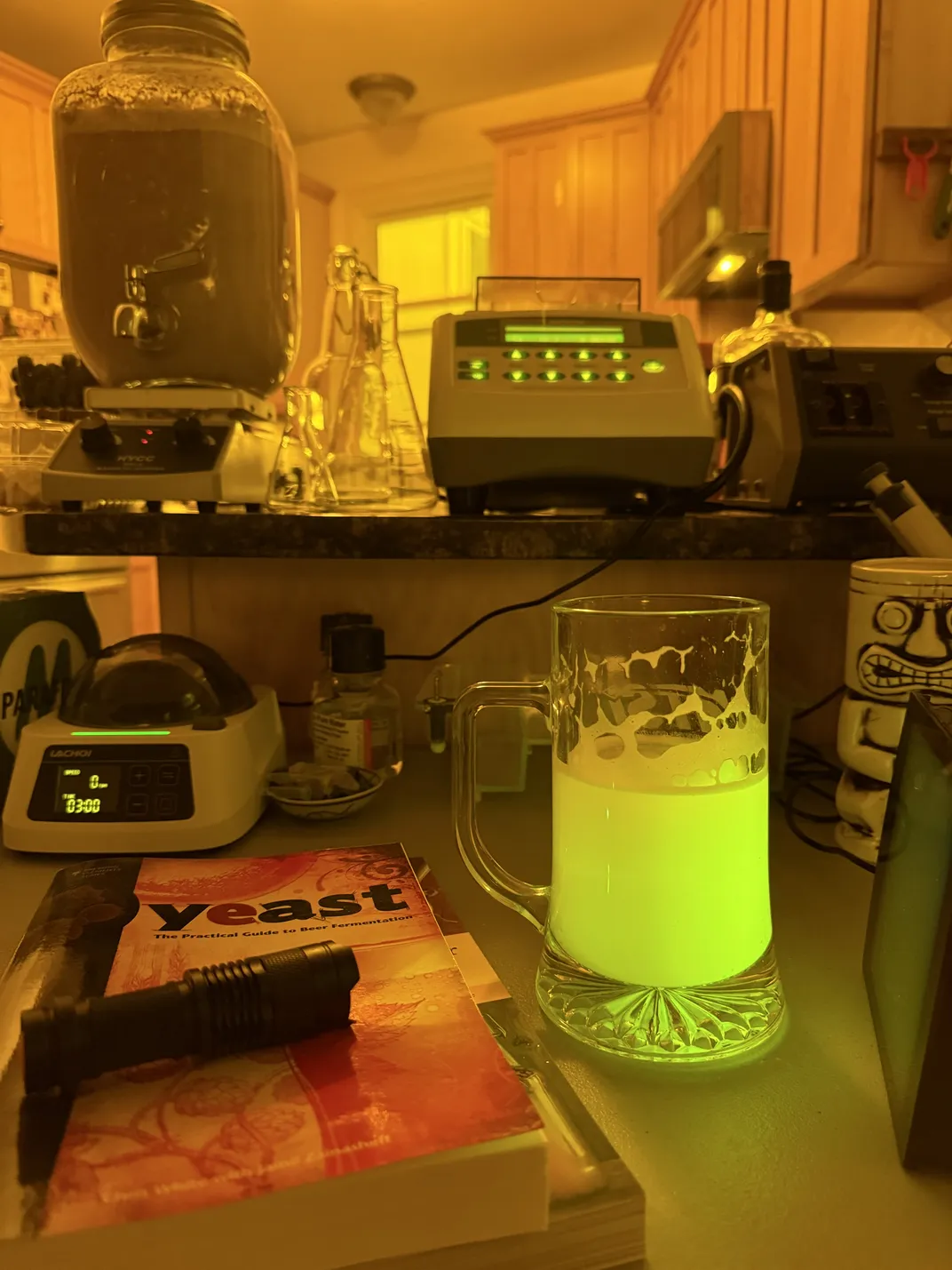 materials Buck used to make vaccine beer at home
