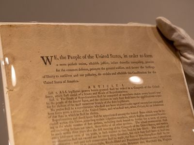 Only about a dozen first printings of the Constitution are known to exist.