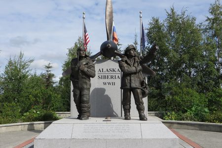 The ALSIB Memorial in Fairbanks.