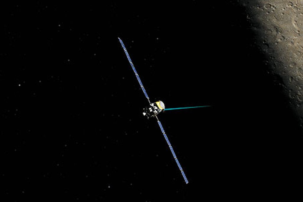 Vesta looms in this artists view. Dawns ion drive is weak but chemical engines arent efficient enough to reach two asteroids