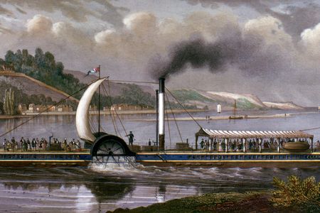 The Clermont traveled the Hudson at an astonishing five miles per hour.