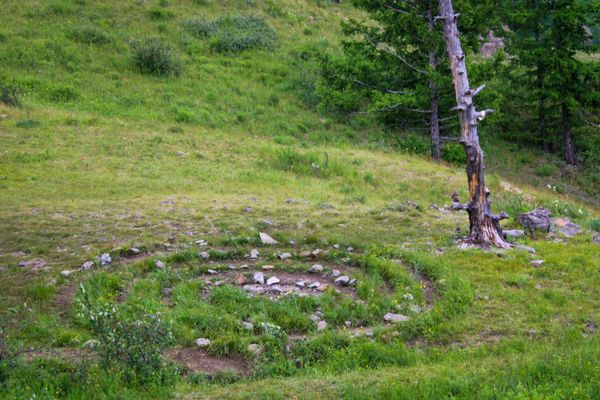 Stone circles. Great Khakassia. Path of ancestors. thumbnail