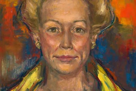 At the Smithsonian&#39;s National Portrait Gallery, the story of the Watergate whistleblower Martha Mitchell (detail, oil on canvas,&nbsp;Jan De Ruth, 1970) from Pine Bluff, Arkansas&mdash;who pundits dubbed the &quot;Mouth of the South&quot;&mdash;is revisited in a new exhibition, &quot;Watergate: Portraiture and Intrigue.&quot;