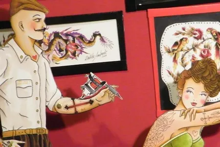 This paper doll could end up with a nasty rash.