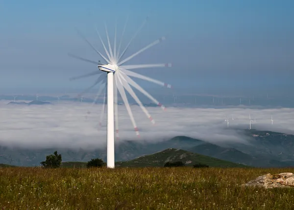Mountain-top wind farm thumbnail