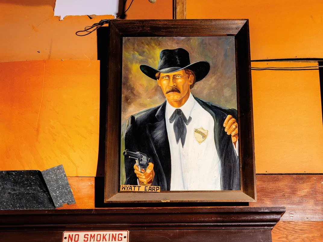 A painting of Wyatt Berry Stapp Earp