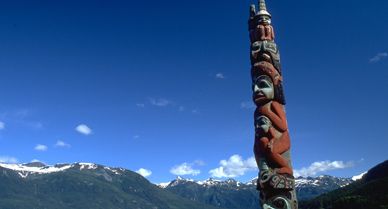 In Southeast Alaska, Sitka is home to Sitka National Historic Park, which houses an impressive collection of totem poles. Visitors can wander forested trails while learning about stories the poles tell.