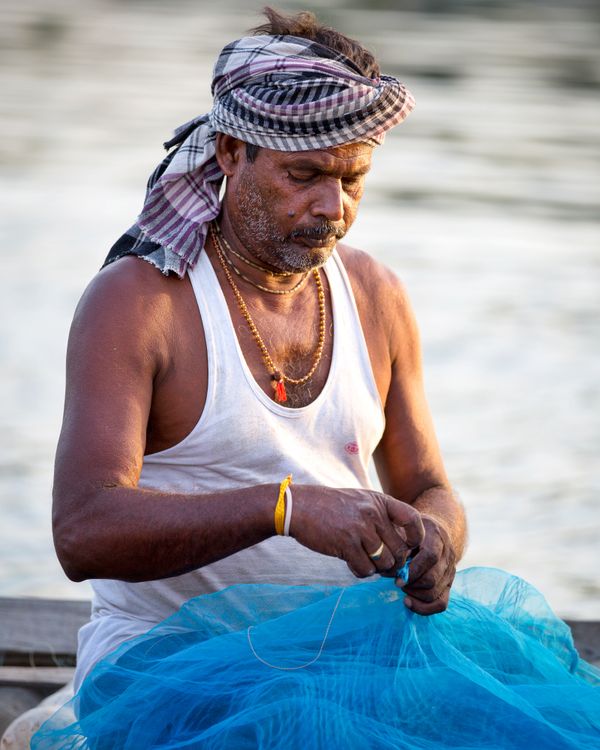 Blue Fishing Net. thumbnail