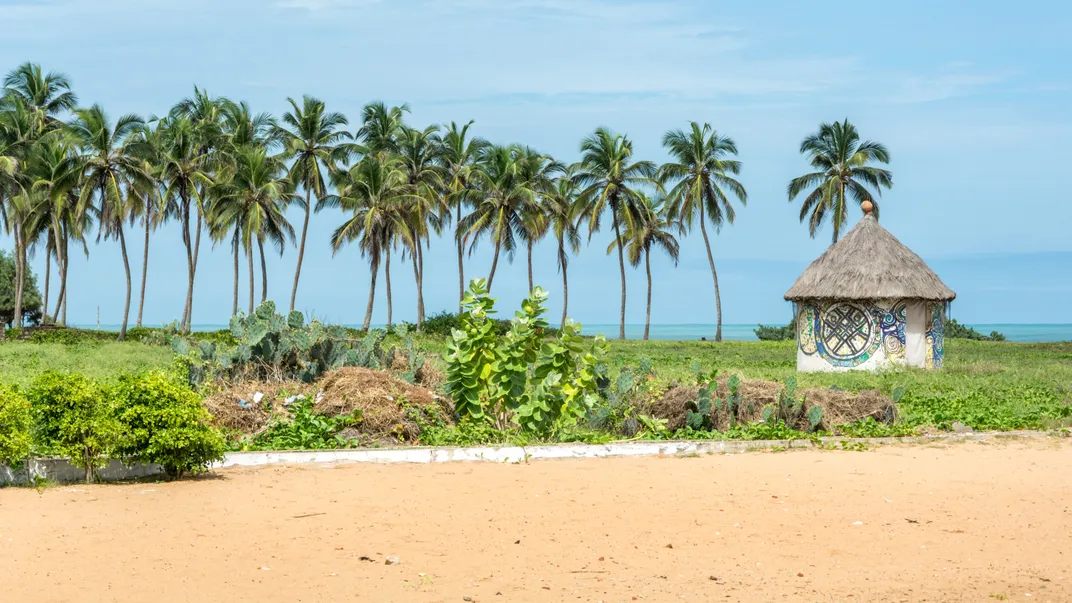 The coast near Ouidah, Benin