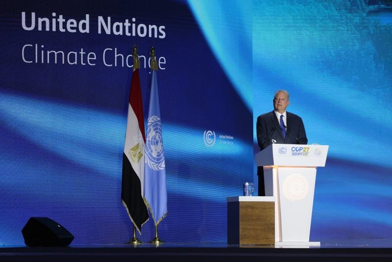 Al Gore speaks at COP27