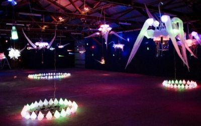 Shih Chieh Huang's creations in a 2009 installation in Brisbane, Austrailia. They are now featured in "The Bright Beneath."